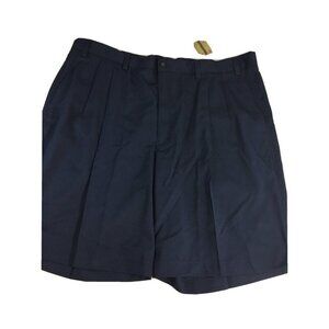 Prospirit Mens Shorts Pleated Navy Blue Size 42